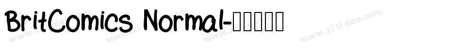 BritComics Normal字体转换